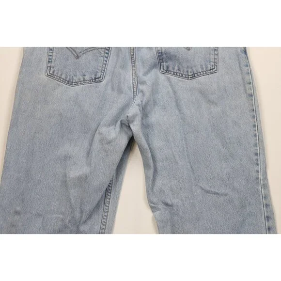 Vintage 90s Levis 550 Womens 16 Distressed Relaxed Fit Tapered Leg Denim Jeans - Picture 12 of 14